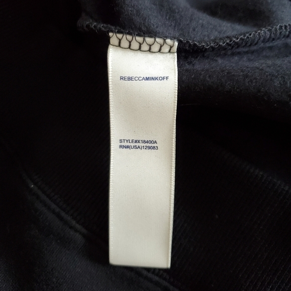 Rebecca Minkoff Force Is Female Pullover Black Sweatshirt NWT Size Small - Picture 12 of 13